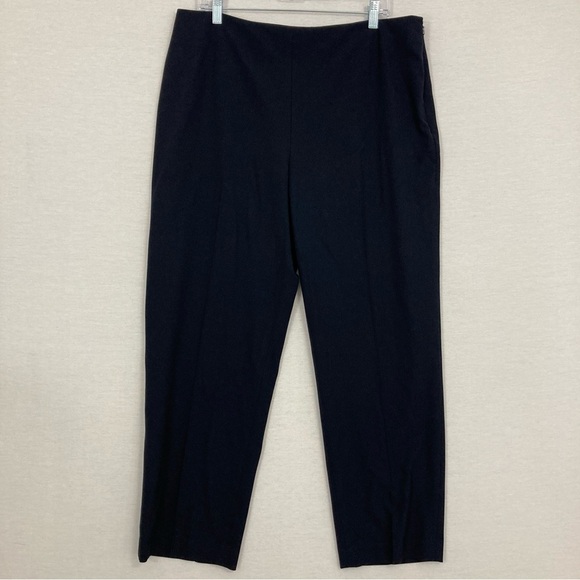 Talbots Navy Classic Side Zip Comfy Slim Pants size 16 Office Career - Picture 1 of 11